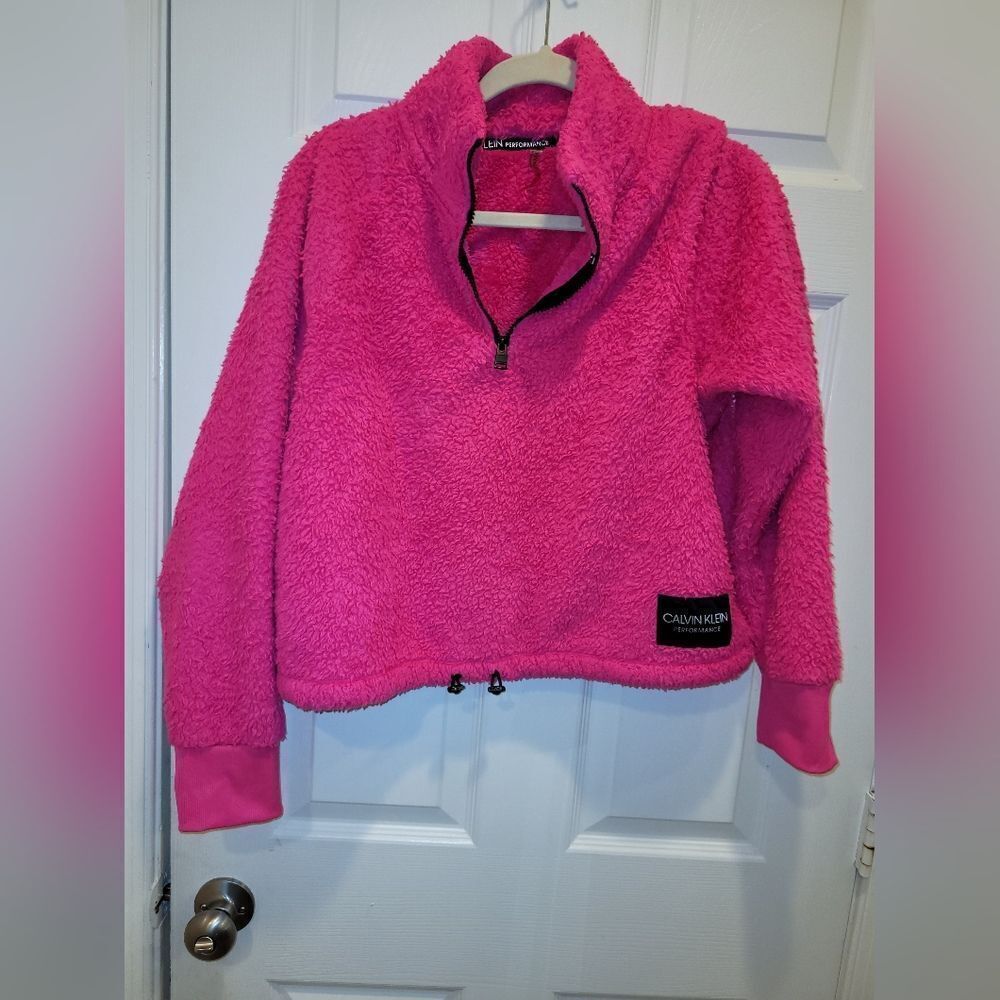 Calvin Klein Girls' Performance Pullover Fleece sz L